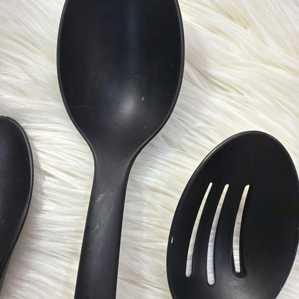 Cooking Spoons Used Plastic And Baster, Punk Slotted Spoon Serving Sooo 5 Pieces